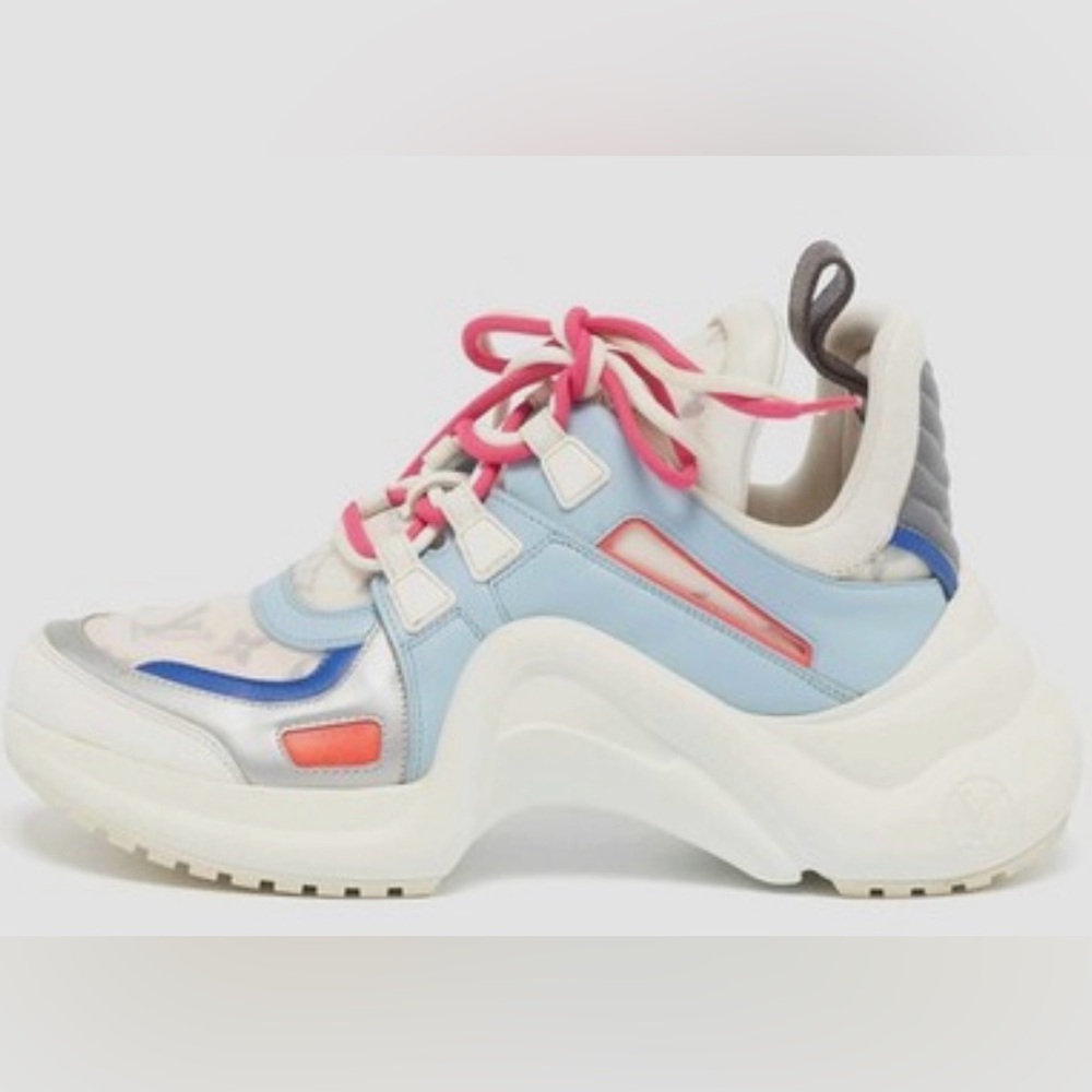LOUIS VUITTON Archlight Sneakers - Blue, Pink, White- NEVER WORN
